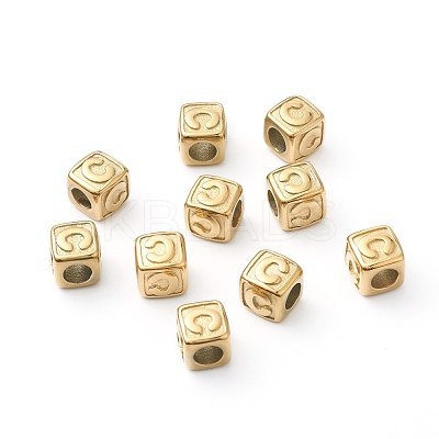 304 Stainless Steel European Beads STAS-H145-01C-G-1