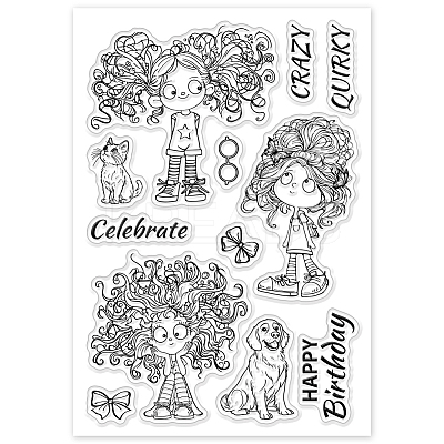 Custom Summer Theme PVC Plastic Clear Stamps DIY-WH0631-0779-1