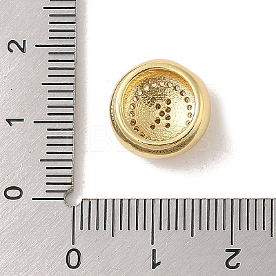 Rack Plating Brass & Cubic Zirconia Pendants KK-Z047-07G-K-RS-1