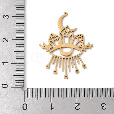201 Stainless Steel Filigree Pendants STAS-K298-12G-1