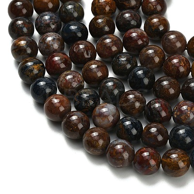 Natural Pietersite Beads Strands G-L642-B16-10mm-1