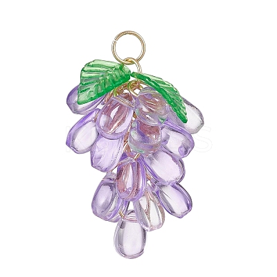 Transparent Glass Pendants PALLOY-JF04758-02-1