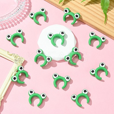 20Pcs Frog Ear Silicone Focal Beads SIL-CJ0002-83B-1