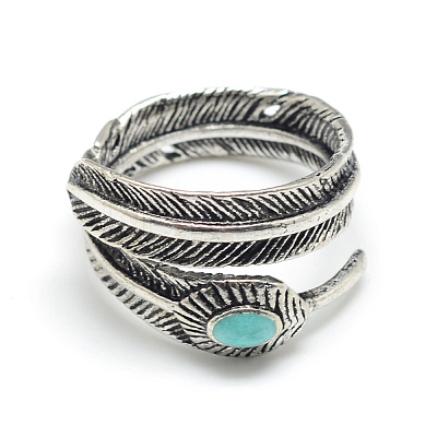 Enamel Adjustable Alloy Finger Rings X-RJEW-S038-008-1