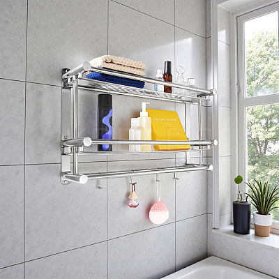 Stainless Steel Bathroom Towel Roll Holders DIY-TAC0020-94-1
