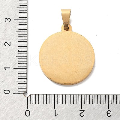 Religion Ion Plating(IP) 304 Stainless Steel Pendants STAS-Z098-32G-1