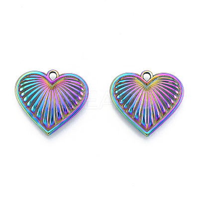 Ion Plating(IP) 201 Stainless Steel Pendants STAS-N098-239M-1