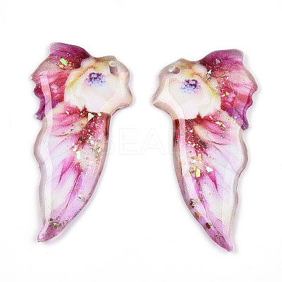 Epoxy Resin Pendants RESI-T057-28B-1