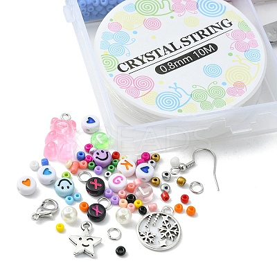 DIY Beaded Earring Bracelet Necklace Making Kit DIY-YW0006-47-1