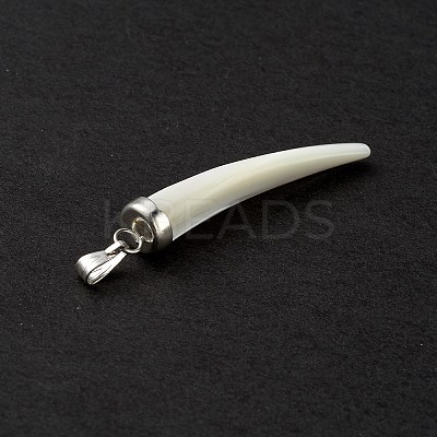 Natural Trochid Shell/Trochus Shell Pendants SSHEL-M021-11-1