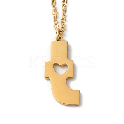 304 Stainless Steel Pendant Necklaces LS-NJEW-H036-02G-T-1