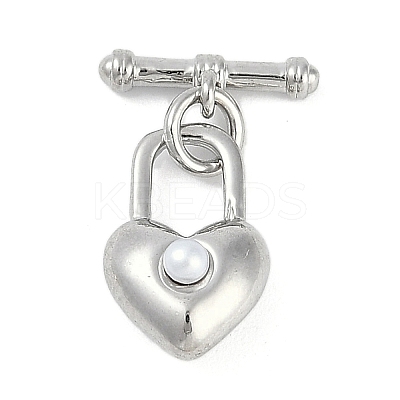 Brass Toggle Clasps KK-K391-08P-1
