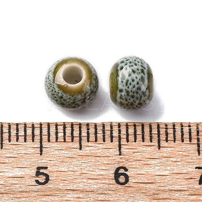 Bright Glazed Porcelain Beads PORC-D300-A28-1