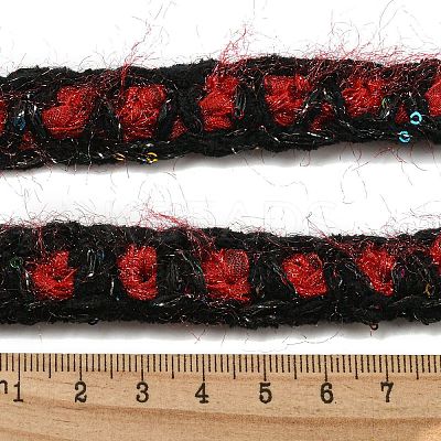 Two Tone Polyester Crochet Lace Trim OCOR-Q058-08-1