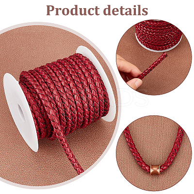 10M Round Imitation Leather Braided Cords LC-WH0008-03D-1