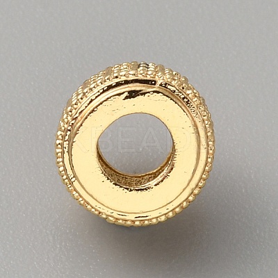 Brass Cubic Zirconia European Beads KK-WH0081-05G-02-1