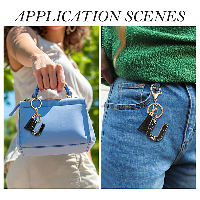 1Pc Resin Letter Keychains KEYC-TADJ0001-09U-1