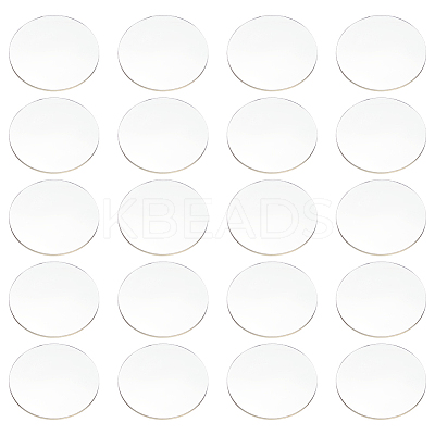 Flat Round Acrylic Chassis Display Pedestals DIY-FG0005-55A-1