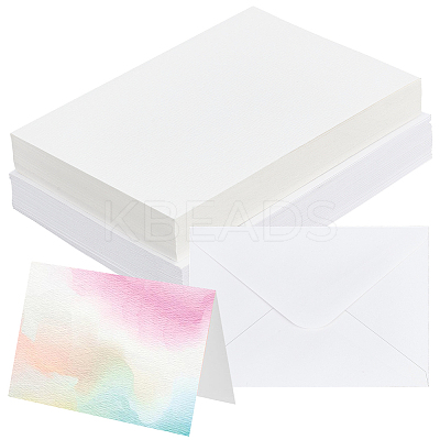 50Pcs Wood Pulp Cotton Blank Greeting Cards DIY-WH0816-027C-1