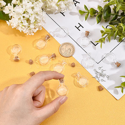 40Pcs 2 Style Glass Bottles AJEW-SC0001-34-1