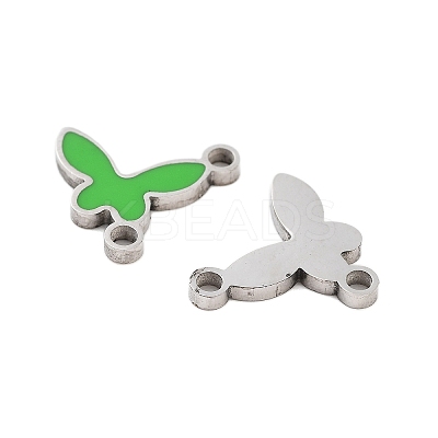 304 Stainless Steel Enamel Connector Charms STAS-Z078-21P-1