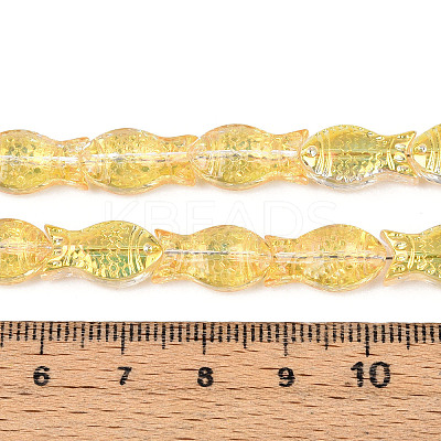 Transparency Electroplate Glass Beads Strands GLAA-T023-40B-03-1