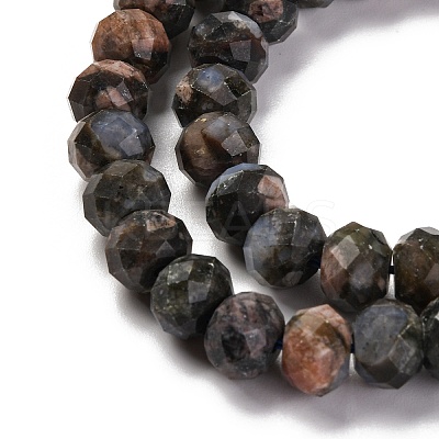 Natural Glaucophane Beads Strands G-K380-A45-01-1