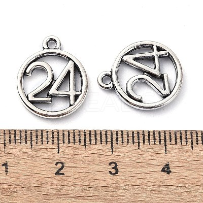Tibetan Style Alloy Pendant TIBE-H142-21AS-02-1