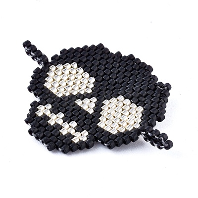 Handmade Seed Beads Links Connectors SEED-I012-49-1