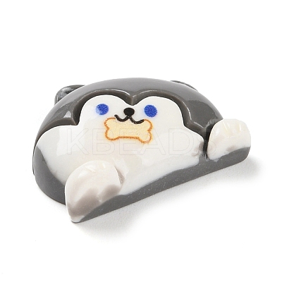 Cute Dog Eat Bone Opaque Resin Decoden Cabochons CRES-Q220-04B-01-1