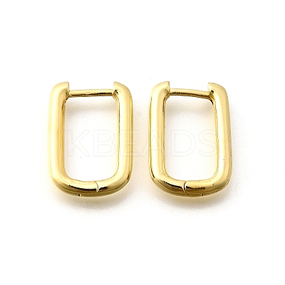 Brass Huggie Hoop Earrings X-EJEW-F245-04G-A-1