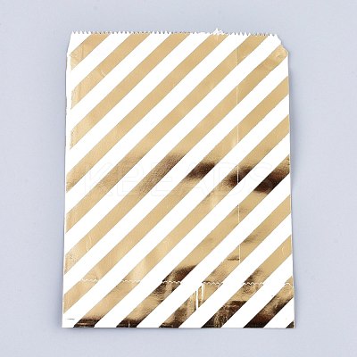 Diagonal Stripe Pattern Eco-Friendly Paper Bags AJEW-M207-F01-03-1