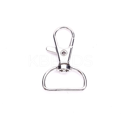 Zinc Alloy Swivel Lobster Claw Clasps PALLOY-YW0001-02P-1
