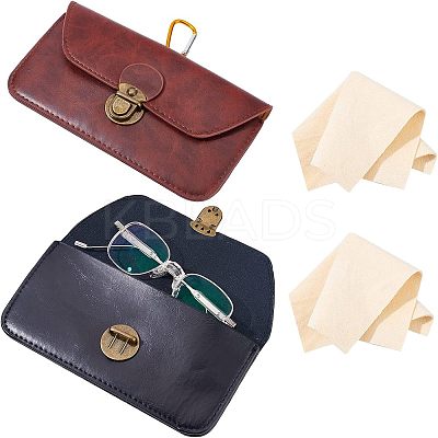 2Pcs PU Leather Waist Bag AJEW-NB0003-40-1