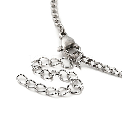Non-Tarnish 304 Stainless Steel Curb Chain Necklace LS-STAS-C079-19P-1
