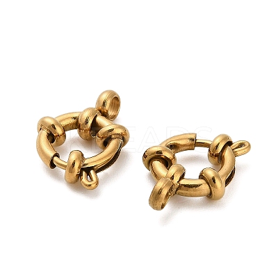 304 Stainless Steel Spring Ring Clasps STAS-K288-03A-G-1