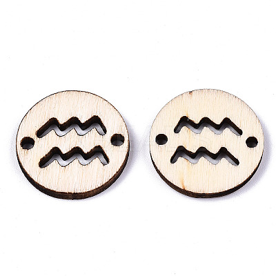 Unfinished Natural Poplar Wood Links Connectors WOOD-S045-139A-10-1