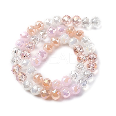 Transparent Glass Beads Strands X-GLAA-Q009-01C-1