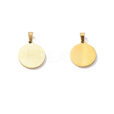 PVD Vacuum Plating 304 Stainless Steel with White Shell Pendants STAS-G268-01B-G-1