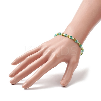 Glass Seed Bead Beaded Bracelets for Women BJEW-JB09285-1