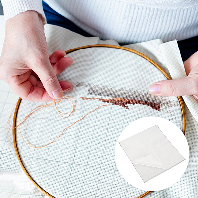 PVA Water Soluble Fabric for Cross Stitch DIY-WH20007-832C-1