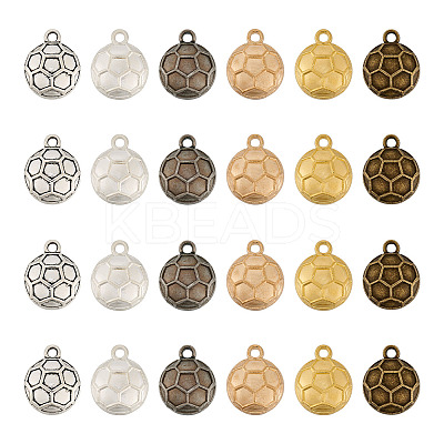 36Pcs 6 Colors Alloy Charms FIND-CW0001-19-1