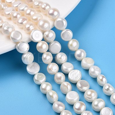Natural Cultured Freshwater Pearl Beads Strands PEAR-N014-07J-02-1