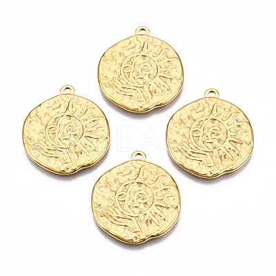Ion Plating(IP) 201 Stainless Steel Pendants LS-STAS-N098-077LG-1