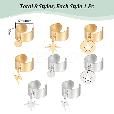 304 Stainless Steel Rings RJEW-UN00025-1