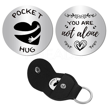 Pocket Hug Token Long Distance Relationship Keepsake Keychain Making Kit DIY-CN0002-67H-1