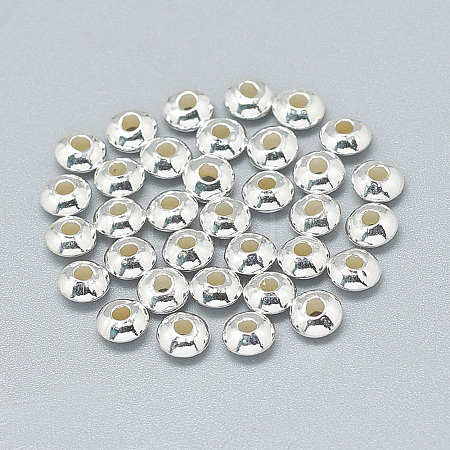 925 Sterling Silver Spacer Beads STER-T002-207S-1