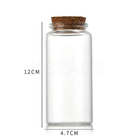 Glass Bottle CON-WH0085-73G-1
