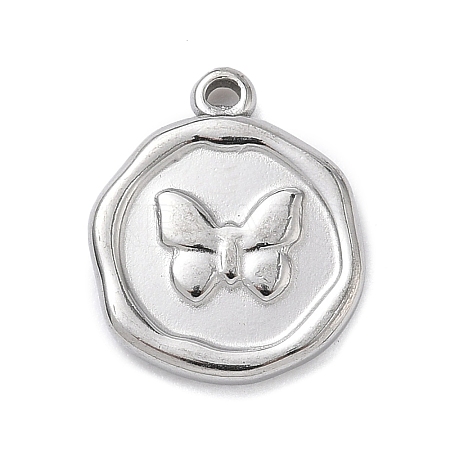 304 Stainless Steel Pendants STAS-K291-12P-03-1
