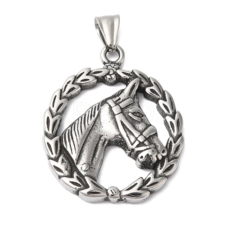 304 Stainless Steel Pendants STAS-Z067-01P-1